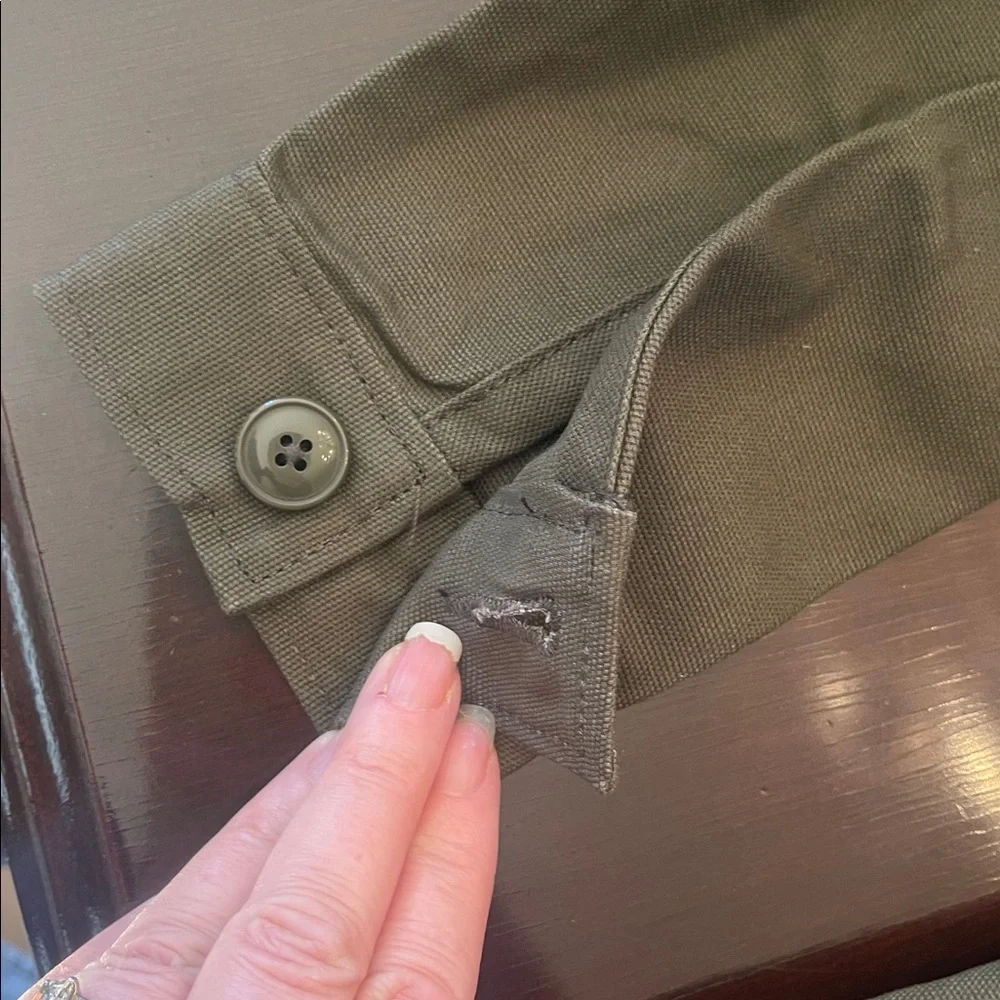 Dickies Womens Army Green Moss Eisenhower Woven Duck Jacket nwt small